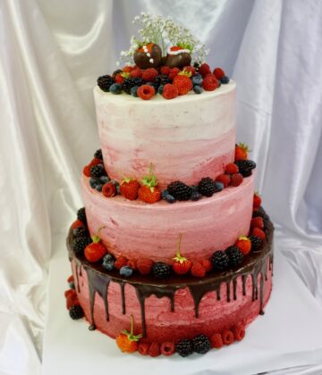 Farbverlauftorte mit Drip